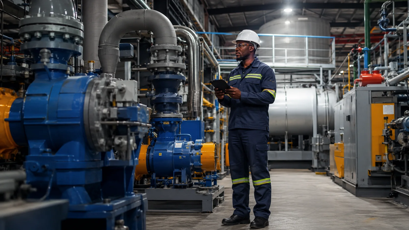 Industrial manufacturing plant